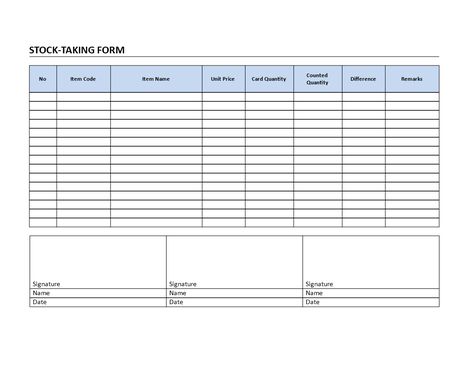 Stock Taking Form - Are you looking for a Stock management system? Download this free printable Stock Taking Form template now! Stock Take Template, Inventory Management Templates, Printable Calendar Design, Inventory Printable, Airbnb Business, Tie Dye Shirts Patterns, Accounting Basics, Sales Template, Crochet Backpack Pattern