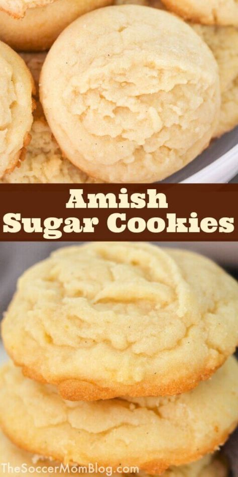 Amish Cookies, Cookies Videos, Cookies Snickerdoodle, Amish Sugar Cookies, Snickerdoodle Cookies, Chewy Sugar Cookies, Easy Sugar Cookies, Soft Sugar Cookies, Dessert Dips