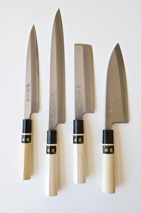 The Guide to Best Japanese Knives - Japan Web Magazine Japanese Cooking Knives, Best Kitchen Knife Set, Collector Knives, Japanese Knives, Best Kitchen Knives, Japanese Kitchen Knives, Types Of Knives, Japanese Kitchen, Japanese Knife