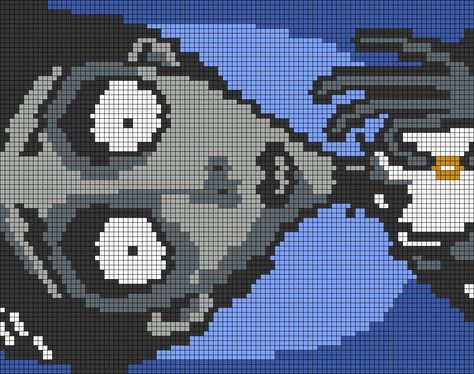 Corpse Bride Pixel Art, Oogie Boogie Alpha Pattern, Jack Skellington Alpha Pattern, Corpse Bride Alpha Pattern, Monster High Alpha Pattern, Crochet Grid Patterns Horror, Elias Ainsworth, Magus Bride, Cross Stitch Silhouette