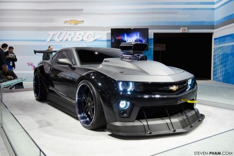 This Curious “Turbo” Chevrolet Camaro ZL1 Is A Pleasant Chicago Show Surprise Camaro Concept, 2013 Camaro, Camaro Car, Chevrolet Camaro Zl1, Camaro Zl1, Vw T1, Sweet Cars, Super Luxury Cars, Chevy Camaro