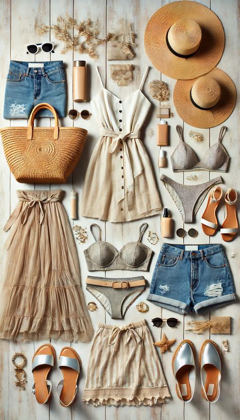 Soak up the sun in these stunning beach outfits women can’t resist. Beach Outfits Women, Fits For Women, Cute Sundresses, Curated Outfit, Beach Fits, Stylish Summer Outfits, Wardrobe Goals, Perfect Closet, Timeless Wardrobe Staples