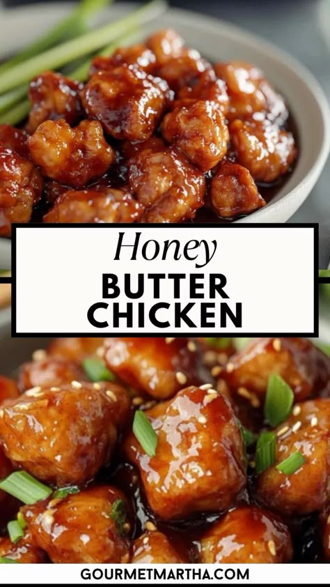 This Honey Butter Chicken is the ultimate combination of sweet and savory, featuring tender chicken coated in a rich, buttery glaze with a hint of honey. It’s the perfect dish to satisfy your cravings and impress at any meal.  Whip up something special – get the recipe now  #chickenrecipe #honeybutterchicken #easyrecipes #weeknightdinner #chickendinner #savorysweet #deliciousdinner #quickdinner #familydinner #homemade #comfortfood #dinnerideas #mealprep Honey Butter Sauce, Easy Honey Butter, Honey Butter Chicken, Honey Chicken Recipe, Dinner For Family, Dinner Ideas For Two, Dinner Ideas Recipes, Easy Chicken Dinner, Comforting Dinner