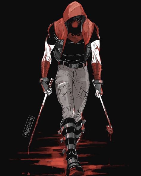 Red Hood Wallpaper, The Red Hood, Red Hood, Red And Black, Red, Clothes, Black