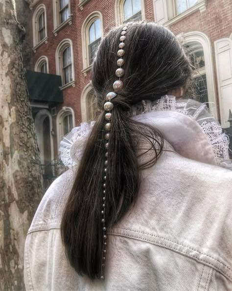 Braids Headband, Hair Chain Jewelry, Lelet Ny, Hair Chain, Headband Fashion, Pearl Hair Combs, Hair Chains, Tassels Fashion, Braided Headband