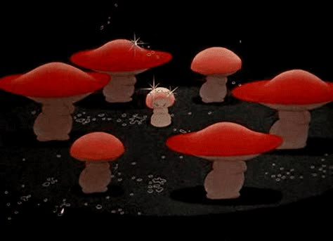 Fantasia Disney, Mushroom Art, Disney Aesthetic, Old Disney, Aesthetic Gif, Vintage Cartoon, Retro Aesthetic, Aesthetic Images, Vintage Disney