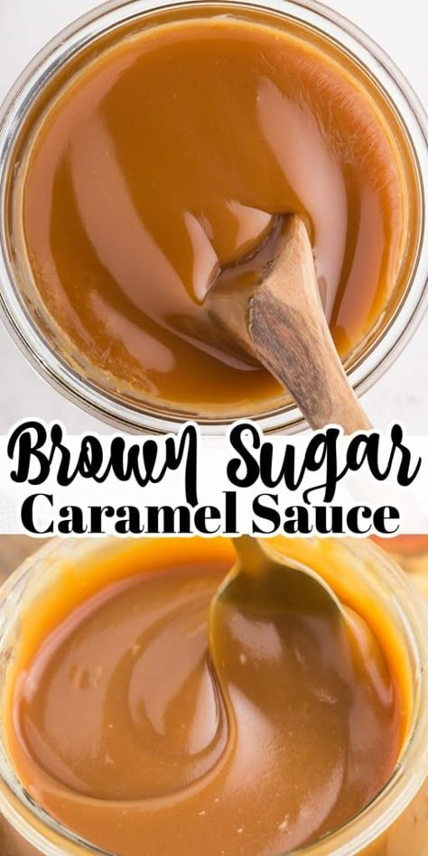 Brown Sugar Caramel Sauce, Homemade Caramel Recipes, Brown Sugar Caramel, Sweet Sauces, Homemade Sauce Recipes, Caramel Recipes Sauce, Homemade Caramel Sauce, Lost 100 Pounds, Dessert Toppings