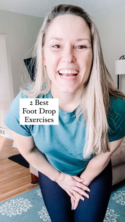 doctor.gretchen on Instagram: There are 2️⃣ main causes for foot drop, meaning there are two BEST exercises to reduce your foot drop! The main causes of foot drop are:… Drop Foot Exercises, Multiple Sclerosis Exercise, Foot Drop Exercises, Leg Strengthening Exercises, Ms Exercises, Physiotherapy Exercises, Foot Exercises, Strengthening Exercises, Best Exercises