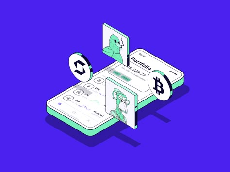 Push Animation, Empty State Ui, Crypto Illustration, Robinhood App, Motion Product, App Illustration, Ui Illustration, Amazing Websites, Finance App