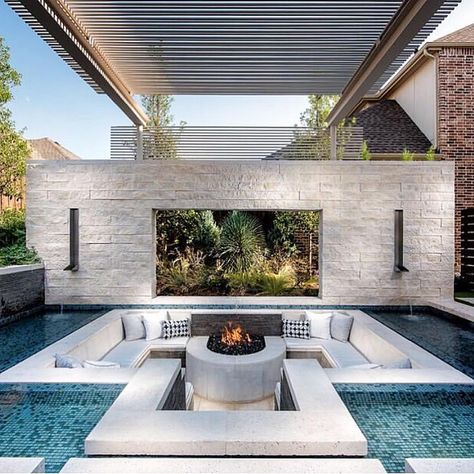 Interior Design & Home Decor on Instagram: “Pool goals in @rninteriordesign client’s home! Follow her page for more of her gorgeous designs!” Pool Goals, Backyard Envy, Designer House, Luxury Inspiration, Luxury Pools, Modern Pools, Dream Pools, Modern Backyard, Backyard Pool Designs