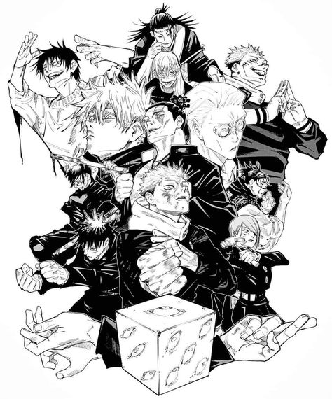 Shibuya Arc, Shibuya Incident, Jujutsu Kaisen Season 2, Manga Tattoo, Best Anime Drawings, Anime Drawing Books, Anime Cover Photo, Anime Wall Art, Manga Covers