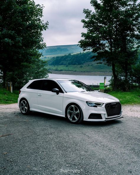 Car Photography Ideas Angles, White Audi, Car Shoot, Car Pic, Car Low, Car Photoshoot, Car Automotive, Pic Inspiration, Audi S3