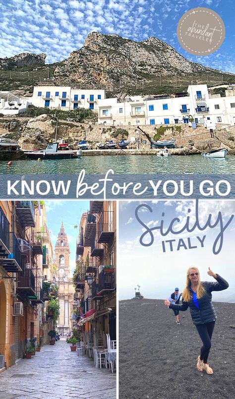 I'm sharing important tips you need to know before you go to Sicily, Italy. You'll want to know which airport to fly into, what Sicilian food to try, how much things cost, how to get around Sicily, and when to visit. Click to watch my video full of top Sicily, Italy travel tips and advice. #italytravel #sicilyitaly #europedestinations #traveltips #italytravelcosts Sicily Outfits Fall, Sicily Outfits October, Sicily Italy, Italy Outfits, Italy Travel Tips, Rome Travel, Italian Summer, Travel Wardrobe, Ways To Travel