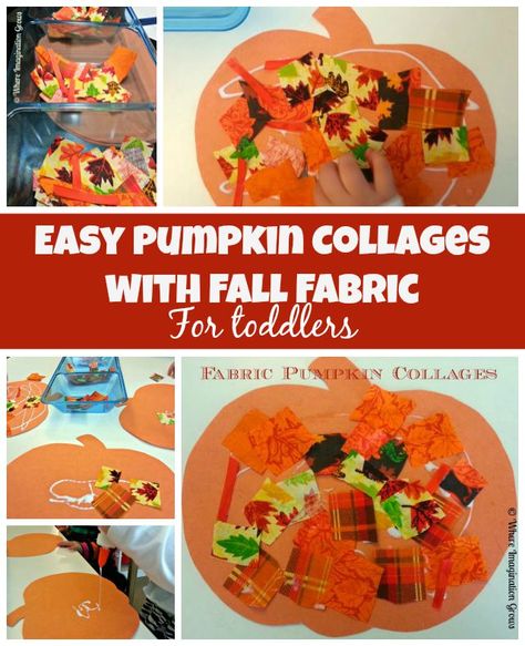 Scrap Collage, Process Art Preschool, Preschool Pumpkin, Fall Sensory, Fall Crafts For Toddlers, Craft For Toddlers, October Ideas, Toddler Craft, October Activities