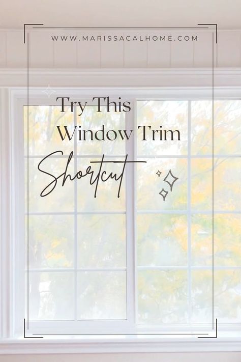 Trim and moulding are crucial in adding character to a home, and the style you choose sets the tone for everything else... It can be time consuming though. So I'm here to share a little shortcut. Check out this DIY tutorial if you want to change out your window trim the easy way! How To Add Trim To Windows, Adding Trim Around Windows, How To Add Window Trim, Diy Window Molding Trim, Window Trim Traditional, Large Window Trim Ideas Interior, External Window Trim, Window Molding Trim Interiors, Simple Window Trim Ideas Interior