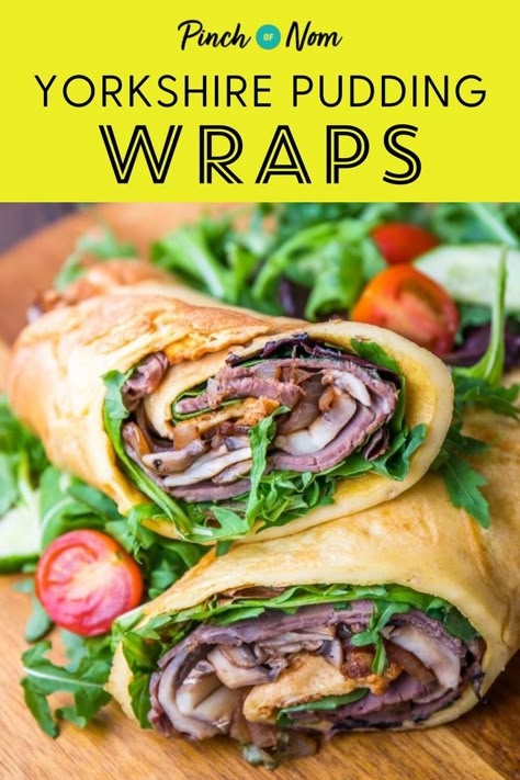 Yorkshire Pudding Wrap, Boiled Ham, Yorkshire Pudding Recipes, Beef Wraps, Pinch Of Nom, Savory Rice, Lunch Wraps, Low Calorie Cooking, Tasty Lunch