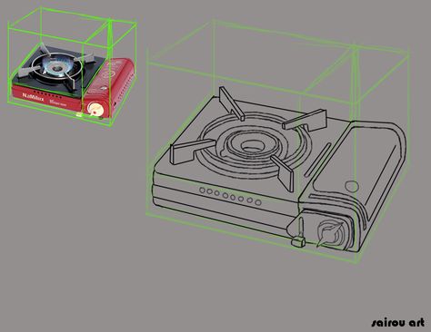 Gas Stove Illustration, Isometric Drawing Examples, Stove Drawing, Stove Illustration, Gas Drawing, Promt List, Photos Of Ganesha, Portable Gas Stove, Portable Stove