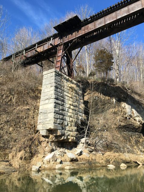 Indiana Landmarks, Trestle Bridge, Weather Models, Old Bridges, Big Machines, Steel Bridge, Civil Engineering Design, B12 Deficiency, Railroad Bridge