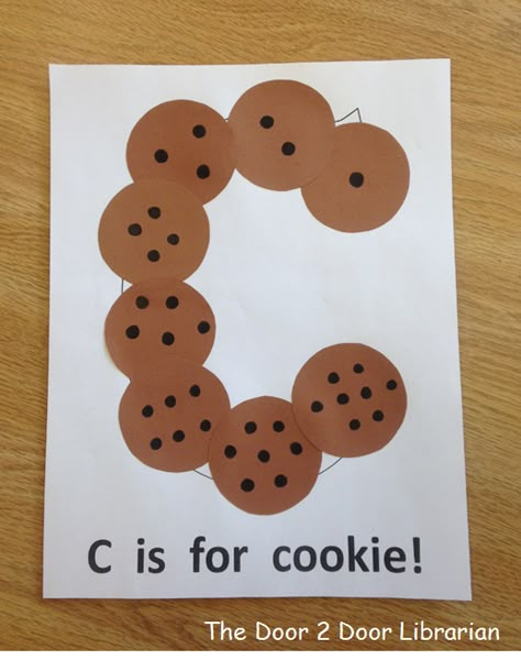 Storytime Crate: Milk & Cookies – The Door 2 Door Librarian Letter C Preschool, Letter C Activities, Letter C Crafts, C Is For Cookie, Preschool Letter Crafts, Alphabet Crafts Preschool, Abc Crafts, Alphabet Letter Crafts, Letter Craft