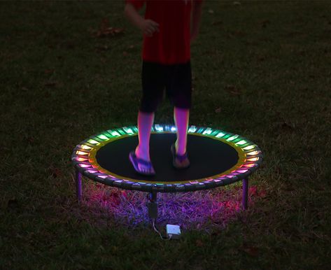 Turning My Trampoline Into A Hangout, Huge Trampoline, Vuly Trampoline, Trampoline Accessories, I’m Ground Trampoline, Backyard Trampoline, Best Trampoline, Trampolines, Led Diy