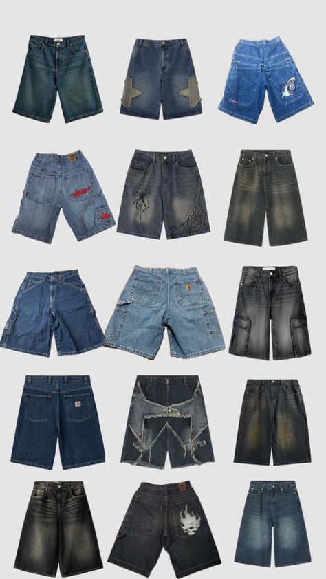 #jortsinspo #jortsoutfitinspo #short #y2k #overzise Baggy Shorts Outfit Street Styles, Baggy Shorts Outfit, Y2k Shorts Outfit, Y2k Street Style, Street Style Outfits Casual, Baggy Outfit Ideas, Outfits Y2k, Street Fashion Men Streetwear, Outfit Inspo Casual