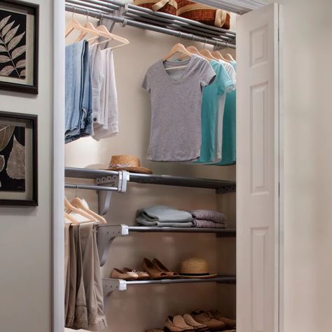 75 Reach-In Closet Ideas You'll Love - May, 2023 | Houzz Small Reach In Closet Ideas, Reach In Closet Makeover, Reach In Closet Organization, Reach In Closet Ideas, Closet Dimensions, Yellow Cabinets, Creative Closets, Closet Built Ins, White Closet