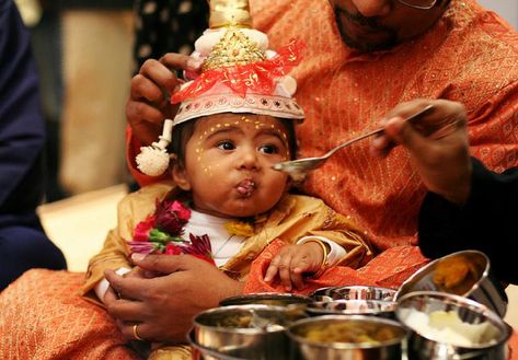 Tips for memorable annaprashan ceremony: baby's first solid feeding ceremony Rice Feeding Ceremony Decoration, Newborn List, Rice Ceremony, Indian Baby Names, Baby Names Short, Indian Baby, Girls Unique, Naming Ceremony