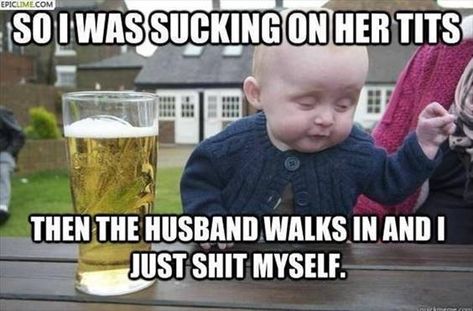 funny dirty pictures funny rude dirty pun memes Drunk Baby, Baby Humor, Funny Baby Memes, Motorbike Girl, Baby Faces, Forex Market, Baby Memes, Mish Mash, This Little Piggy