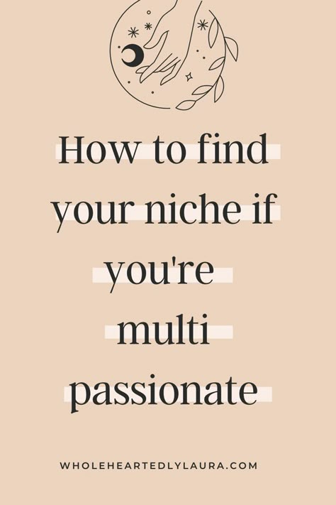 If you consider yourself a multi passionate person maybe the idea of niching leaves you feeling boxed in. But it doesn't have to be that way, check out this post for tips on how you can niche even when you're multi passionate. Check out this post for niching tips, niche ideas and niche inspo! Passionate Person, Find Your Niche, Brand Marketing Strategy, Life Coach Business, Niche Ideas, Sports Nutritionist, Successful Business Tips, Personal Growth Quotes, Business Marketing Plan