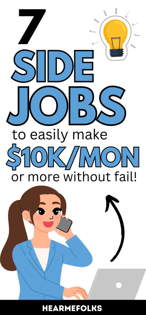 Starting a side hustle whether from home or online is a good way to increase your income. If you're looking for feasible ways to start a side hustle to make extra money, check out these 7 side hustles jobs that make $10000 monthly. So if you need that extra jobs to increase your income these side jobs you can do them online, from the comfort of your home, or remotely. Best side hustle to make cool cash every month. Make money with these side jobs Work At Home Jobs No Experience, Remote Jobs No Experience 2024, High Paying Remote Jobs, Side Jobs From Home Extra Money, Late Night Work, Amazon Selling, Amazon Book, Ways To Make Extra Money, Typing Jobs