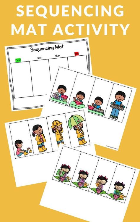 This printable sequencing mat with picture cards is perfect for preschoolers, pre-k children, and kindergarteners to work on sequencing. Sequencing Cards Preschool, Sequencing Activities Preschool, Sequencing Kindergarten, Story Sequencing Pictures, Preschool Bible Activities, Sequencing Activities Kindergarten, Language Activities Preschool, Sequencing Pictures, Preschool Language