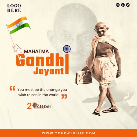 Happy Gandhi Jayanti Social Media Post#pikbest##Templates Happy Birthday Facebook Post, 2 October Gandhi Jayanti, Happy Gandhi Jayanti, Gandhi Jayanti, Photography Movies, Social Media Poster, Money Sign, Presentation Video, Powerpoint Word