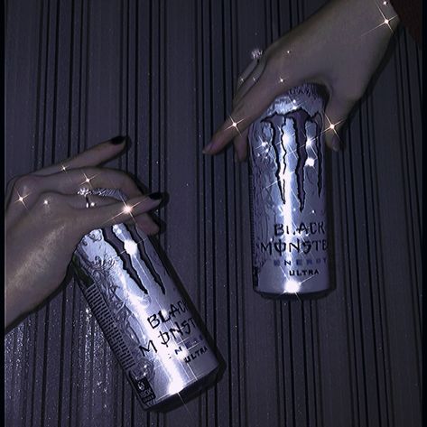 Monster Ultra Aesthetic, Black Monster Energy, Sparkles Aesthetic, Ultra Aesthetic, Monster Ultra, Sparkle Aesthetic, White Monster, White Rings, Black Monster