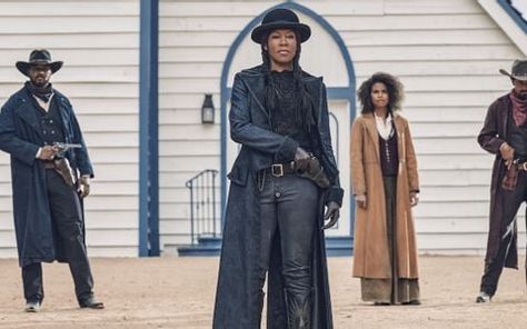 Netflix's all-Black Western should be an ace in the hole, but one character's casting has The Harder They Fall caught in controversy. Rj Cyler, The Harder They Fall, Damon Wayans, Mahershala Ali, Regina King, Good Movies On Netflix, Black Cowboys, Rian Johnson, Diego Luna