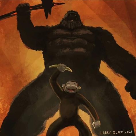 Big Monsters, King Kong Skull Island, Pc Backgrounds, Godzilla Art, Kong Art, King Kong Art, Kong Godzilla, Fun Artwork, Apocalypse World