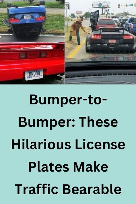 Bumper-to-Bumper: These Hilarious License Plates Make Traffic Bearable License Plate Ideas, Crispy Food, Cool License Plates, Funny License Plates, Kylie Makeup, Chef Salad, Plate Ideas, Fashionable Bags, Lol Text