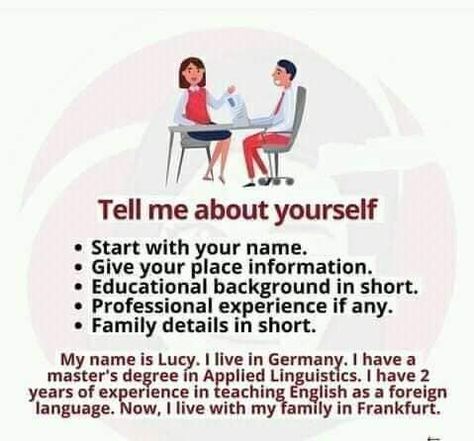 Tell Me About Yourself, Advanced Grammar, English Conversation Learning, Common Interview Questions, English Speaking Practice, Grammar Vocabulary, Job Advice, Small Business Advice, Job Interview Questions