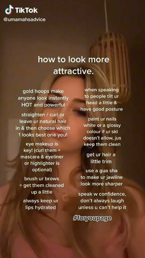 Things To Make Me Prettier, Things That Make You More Attractive, How To Look Pretty For School, How To Be Pretty, Badass Girl, Ily Bestie, Life Hacks Every Girl Should Know, Look More Attractive, Teen Advice