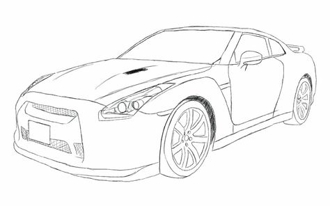 Nissan gtr tekeningen # 2 Gtr Drawing, Nisan Gtr, Nissan Gtr 35, Skyline Drawing, Gtr 35, Nissan Gtr R34, Nissan R35, Gtr Car, Skyline Gtr R34