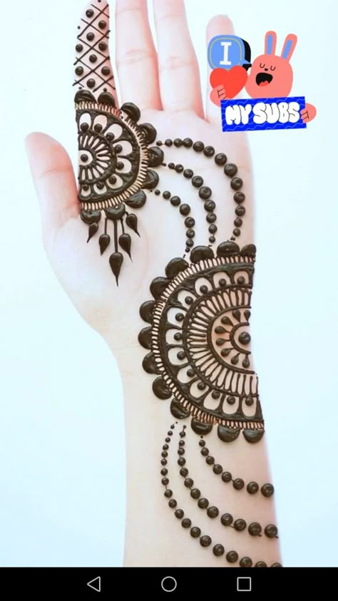 Mehndi Art Designs Easy, Simple Mehendi Designs Palms Easy, Baby Mehendi, Masnoon Duaen, Mehandi Designer, Simple Henna Patterns, Henna Palm, Nepali Jewelry, Simple Mehendi Designs