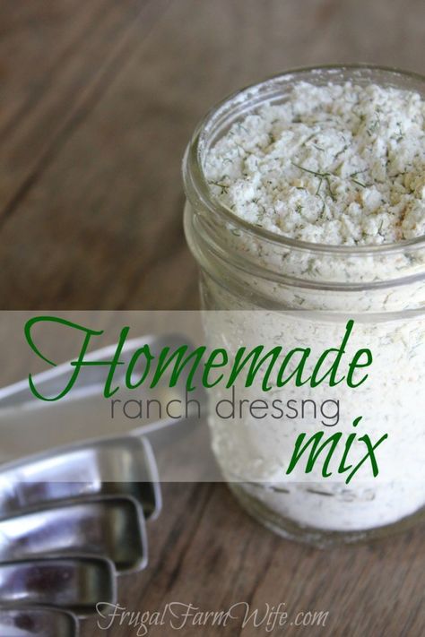 Homemade Ranch Dressing Mix Recipe. Whip up your own healthy salad dressing in minutes! Ranch Seasoning Mix Recipes, Ranch Dressing Mix Recipe, Homemade Ranch Dressing Mix, Homemade Ranch Seasoning, Homemade Seasoning, Ranch Seasoning Mix, Homemade Ranch Dressing, Spend With Pennies, Ranch Dressing Mix