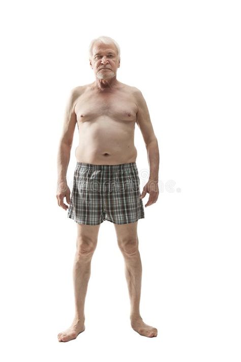 Elderly naked man. Elderly man posing in the studio in the nude cut out on a whi , #AD, #man, #posing, #Elderly, #naked, #studio #ad Naked Human Body Reference, Men Model Photography Male Poses, Person Standing Reference Male, Elderly Reference, Old Man Body Reference, Human Anatomy Reference Poses, Men Body Reference, Men Body Types, Male Body Reference