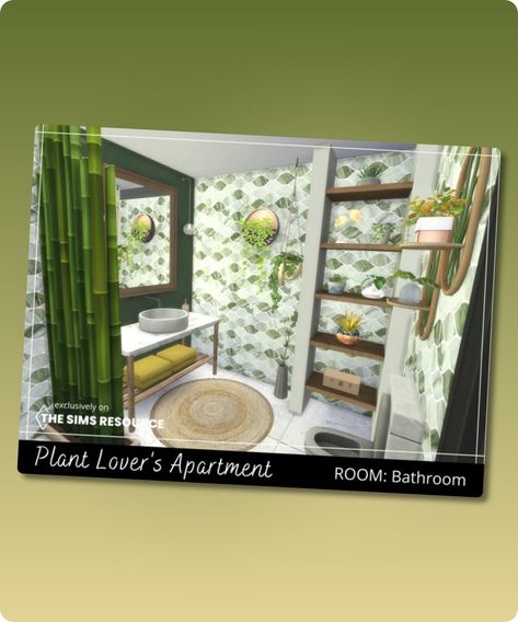 Sims 4 Bathroom CC: Plant Lover   s Apartment     Bathroom Sims 4 Plant Mom Cc, Sims 4 Wall Plant Cc, Sims 4 Bathroom No Cc, Sims 4 Cc Build Mode Plants, Sims 4 Plant Lover House, Taupe Bathroom, Hall House, Tools And Toys, Bathroom Plants