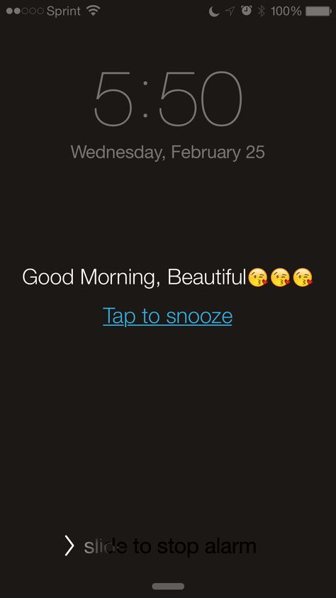 This is my own personal alarm on my iPhone . I tell myself "Good Morning Beautiful" self affirmation is key. This allows me to wake-up on a positive note. When I see this I smile and in the morning sometimes I even forget I was the genius that put the message there.  #selfaffirmation #loveyourself #beingkindtoyourself Positive Notes, Good Morning Beautiful, I Smile, Wake Up, I Love You, Good Morning, Affirmations, I Am Awesome, Love You