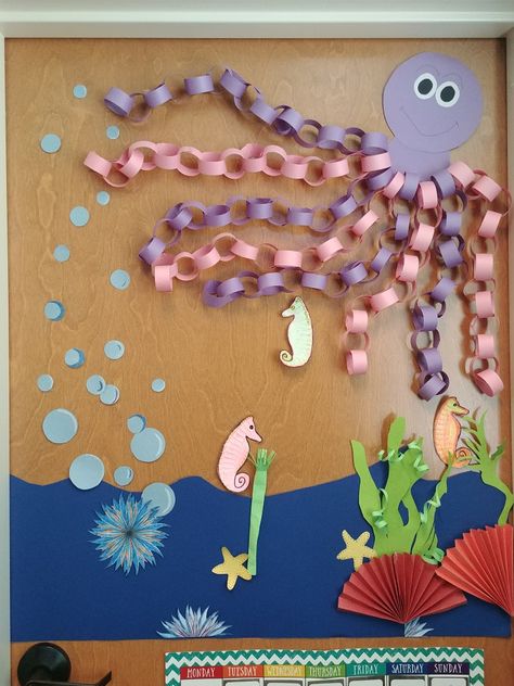 Under The Sea Art Activities, Under The Sea Themes, Deep Sea Decorations, Deep Sea Vbs Decorations, Under The Sea Diy Decorations, Under The Sea Art For Kids, Under The Sea Crafts For Kids, Under The Sea Decorations Diy, Diy Under The Sea Decorations