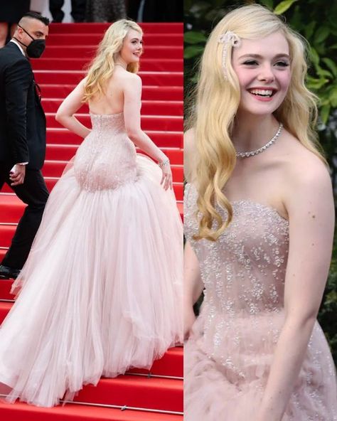 Celebrity Yearbook Photos, Elle Fanning Style, Celebrity Yearbook, Yearbook Photos, Fantasy Gowns, Photography Lifestyle, Celebrity Red Carpet, Elle Fanning, On The Red Carpet