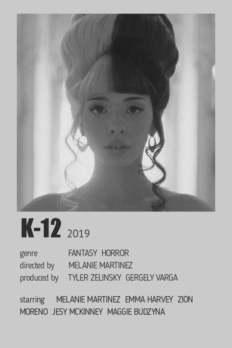 K-12 cry baby mel film hair split dye pretty poster pictures edit K12 Movie, K 12 Movie, Hair Split Dye, Melanie Martinez K12, Pictures Edit, Melanie Martinez Music, Melanie Martinez Songs, K-12 Melanie Martinez, Split Dye