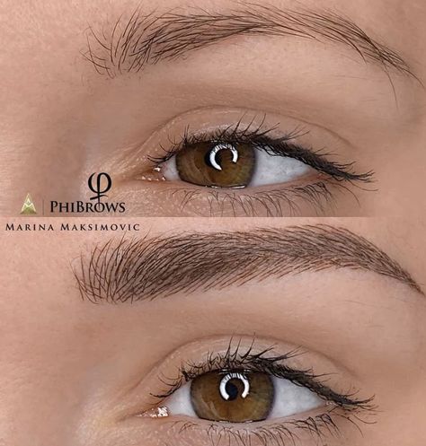 Eyebrow Ideas Natural, Brows Shaping Microblading, Eye Brows Microblading Shapes, Permanent Brows Tattoo, Eyebrows Tattoo Permanent Makeup, Tattooed Eyebrows Before And After, Brow Tattoo Eyebrows, Eye Brow Tattoo Before And After, Eyebrow Shading Tattoo