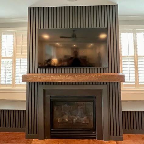 Tv Unit Table, Fireplace Accent Walls, Fireplace Feature Wall, Cabin Fireplace, Luxurious Living Room, Fireplace Update, Fireplace Tv Wall, Perfect Sofa, Luxury Living Room Design