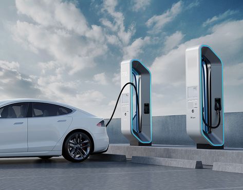 CHAEVI - Ultra-fast EV Charger on Behance Ev Charging Stations Concept, Electric Car Charging Station Design, Ev Charger Station, Ev Charger Station Design, Ev Charging Station Design, Ev Charger Design, Car Charger Design, Electric Car Design, Charge Station